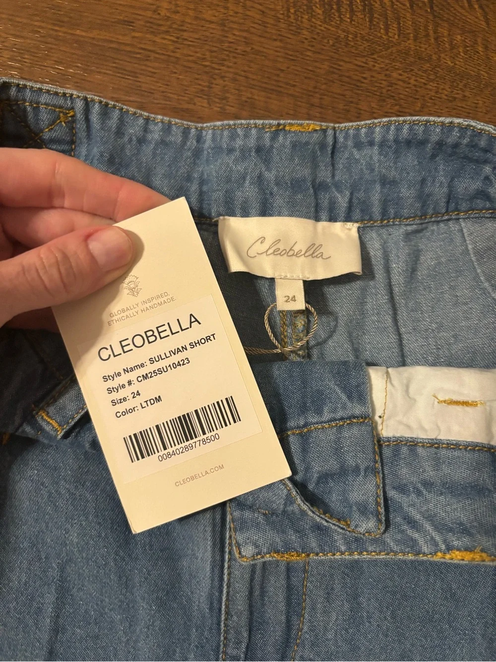 Cleobella Sullivan Short in Light Denim